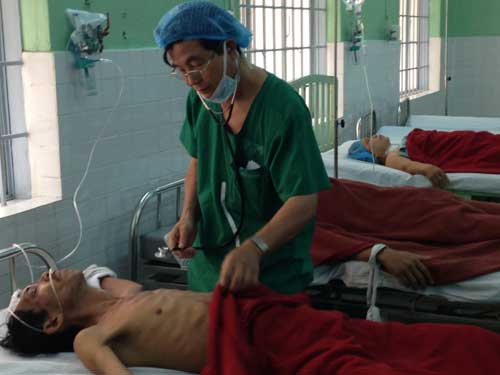 Ông Lễ đang điều trị tại BVĐK Đồng Nai