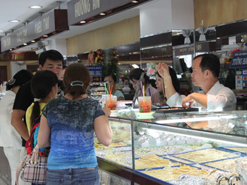 Giá vàng lên mức 46,23 triệu đồng/lượng