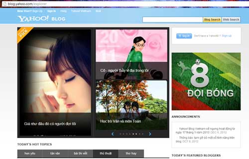 Ngày tàn của Yahoo! Blog Việt Nam