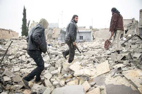 Quân nổi dậy Syria tại thành phố Aleppo 
