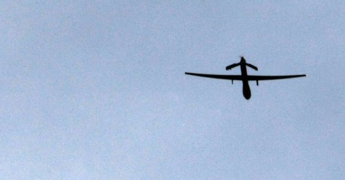 Một máy bay không người lái của Mỹ trên bầu trời Afghanistan - Ảnh: AFP