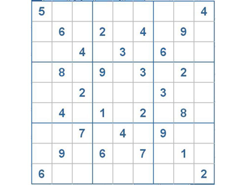 Mời các bạn thử sức với ô số Sudoku 2211 mức độ Khó