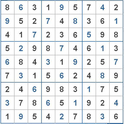 Mời các bạn thử sức với ô số Sudoku 2209 mức độ Rất khó 1