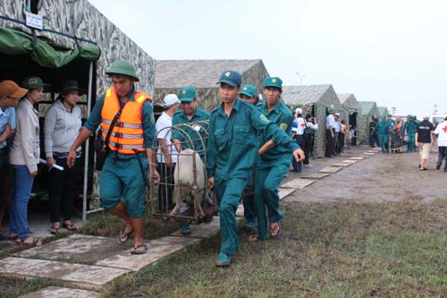 Diễn tập ứng phó tình huống vỡ đập hồ Dầu Tiếng1