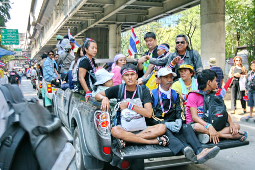 Cảnh sát Thái chưa bắt lãnh đạo phe biểu tình 1