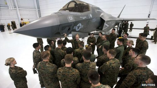 Mỹ cho nằm đất đội bay chiến đấu F-35 