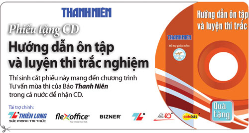 Phiếu tặng CD, Hướng dẫn ôn tập và luyện thi tốt nghiệp