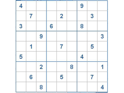 Mời các bạn thử sức với ô số Sudoku 2310 mức độ Khó