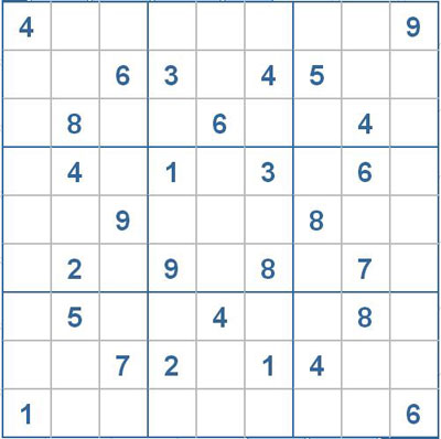 Mời các bạn thử sức với ô số Sudoku 2313 mức độ Khó
