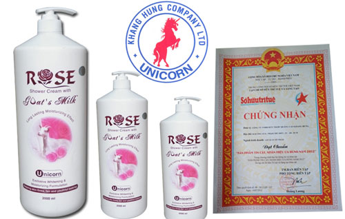 Các Sản phẩm Sữa tắm Unicorn, White care, Rose 3