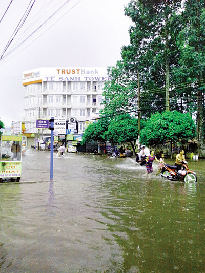 Phố cao cũng ngập