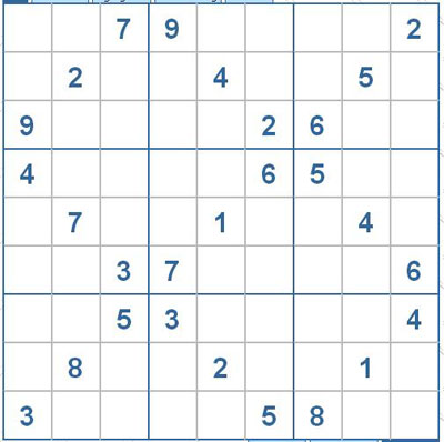 Mời các bạn thử sức với ô số Sudoku 2360 mức độ Khó