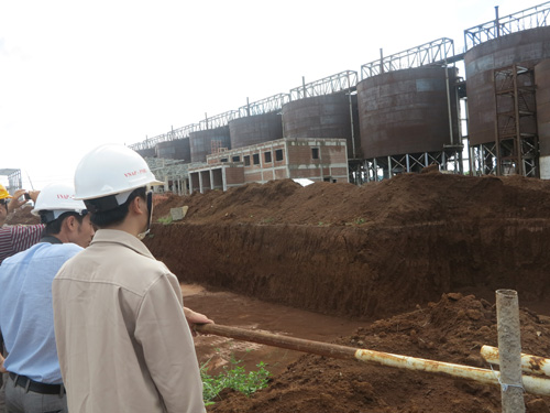 Khu nhà máy alumin vẫn đang dang dở 