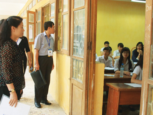Đoàn kiểm tra của Bộ và sở GD-ĐT 