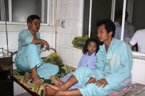 Một số nạn nhân bị thương được cấp cứu tại BV Đa khoa tỉnh Quảng Trị 1