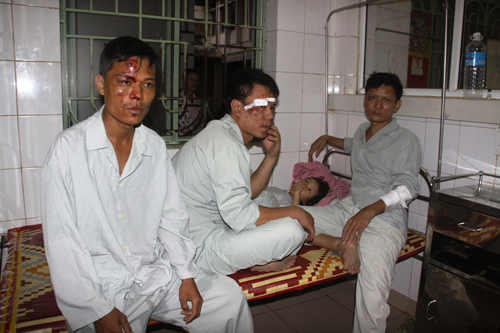 Một số nạn nhân bị thương được cấp cứu tại BV Đa khoa tỉnh Quảng Trị 1