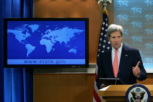 Ngoại trưởng Mỹ John Kerry phát tín hiệu chiến tranh với Syria