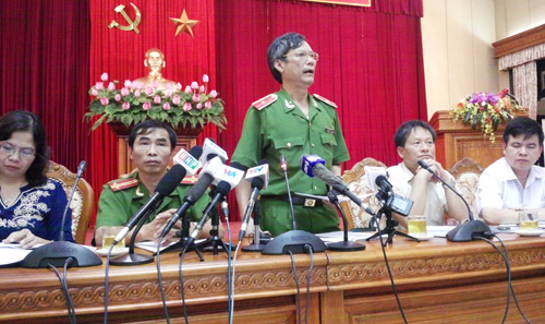 Công an TP.Hà Nội trả lời tại cuộc họp báo 