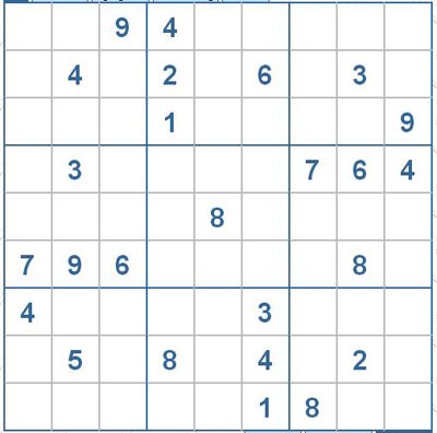 Mời các bạn thử sức với ô số Sudoku 2434 mức độ Khó