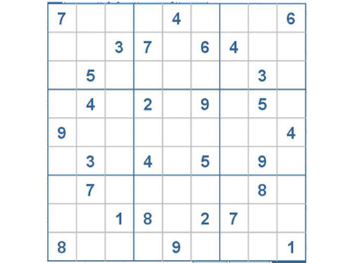 Mời các bạn thử sức với ô số Sudoku 2567 mức độ Khó d