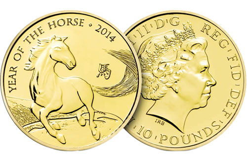 Đồng tiền xu mừng năm Giáp Ngọ của Anh - Ảnh: Royalmint.com 