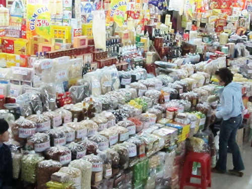 Thị trường tết sức mua giảm