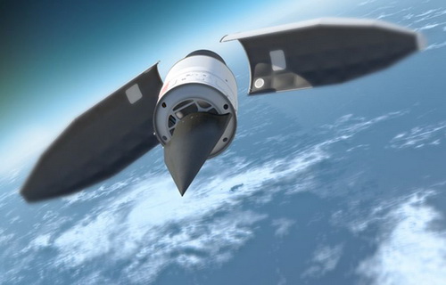 Hình mô phỏng một tên lửa siêu âm - Ảnh: Washington Times