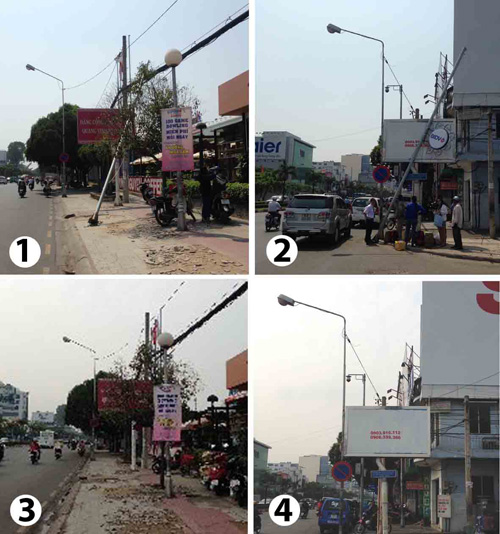 Nhổ bỏ trụ đèn bật gốc