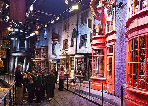 Giảm giá Harry Potter Mô hình Lắp ráp Hẻm Xéo Size bé  Hộp chặn sách gỗ  thơm có đèn trang trí tủ sáchbàn làm việc  BeeCost