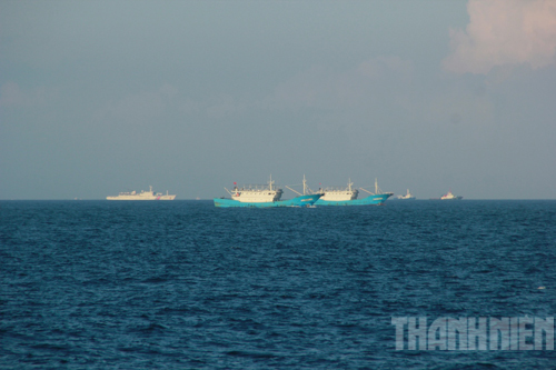Tàu gỗ của ngư dân Trung Quốc hoạt động ngang nhiên trên vùng biển Việt Nam 12