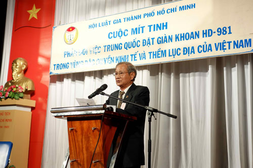 Nhân sĩ, trí thức TP.HCM Mitting phản đối Trung Quốc, bảo vệ chủ quyền quốc gia 3