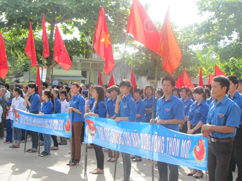 Quang cảnh tại buổi lễ ra quân