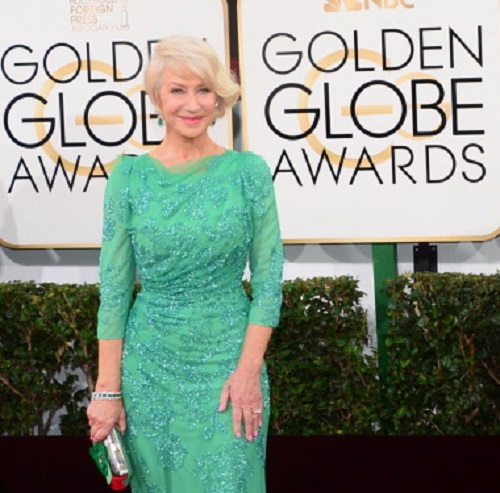 Helen Mirren trong lễ trao giải Quả cầu vàng 2014
