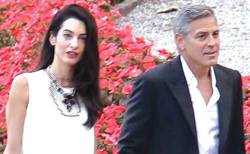 Clooney và vợ chưa cưới 