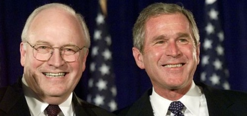Cựu phó Tổng thống Mỹ Dick Cheney và cựu Tổng thống Mỹ George Bush - Ảnh: Reuters