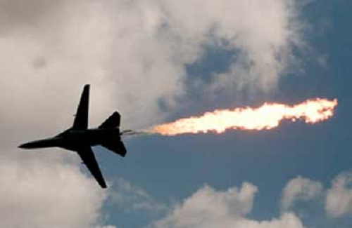 Máy bay phản lực của lực lượng không quân Syria - Ảnh: Reuters