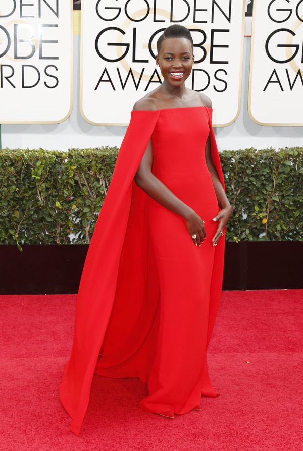 Lupita Nyong'o tại giải Quả cầu vàng