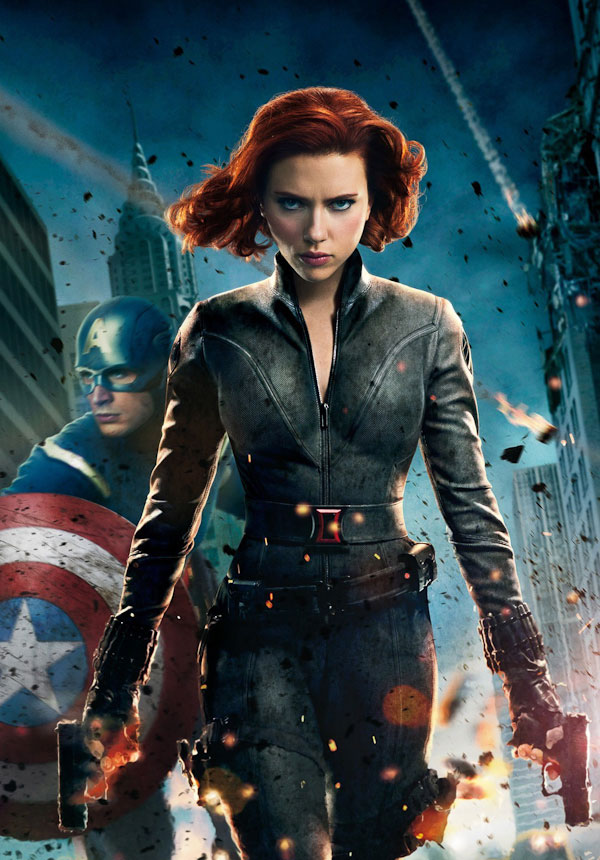 Nữ diễn viên Scarlett Johansson gắn liền với nhân vật nữ anh hung Black Widow trong loạt phim Avengers