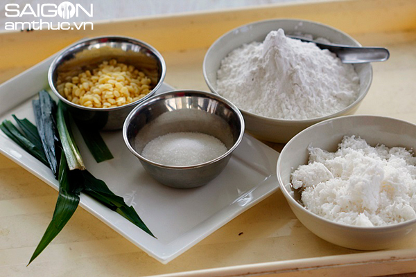 Ngọt xinh bánh ú lá dứa nhân đậu xanh 2