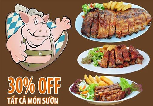 Giảm 30% cho toàn bộ menu sườn nướng sốt BBQ tại Al Fresco's đến hết ngày 15.10 1