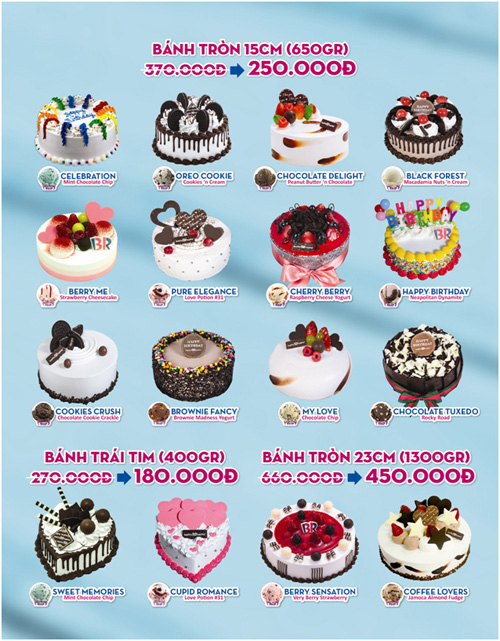 Bánh kem lạnh Baskin Robbins ưu đãi giảm 31% đến 30.11.2014  8