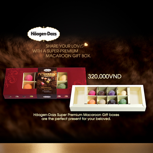 Sẻ chia yêu thương cùng hộp quà tặng Macaroon cao cấp của Häagen-Dazs  1