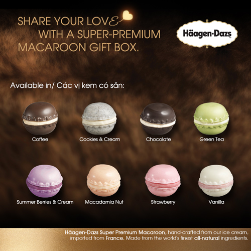 Sẻ chia yêu thương cùng hộp quà tặng Macaroon cao cấp của Häagen-Dazs 2