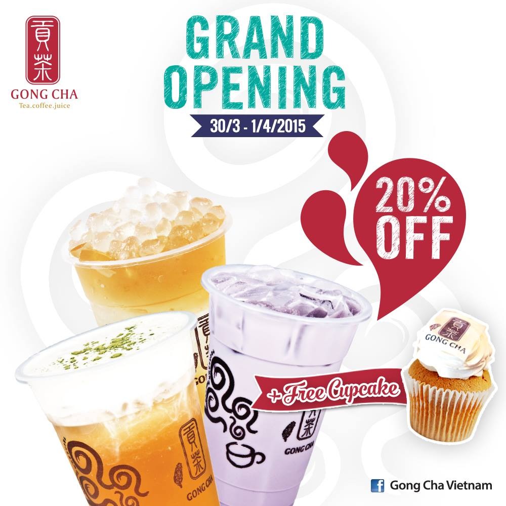 Trà sữa Gong Cha khai trương chi nhánh mới tại Vincom B 4