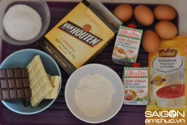 Cách làm bánh sôcôla 3 lớp cực ngon 
