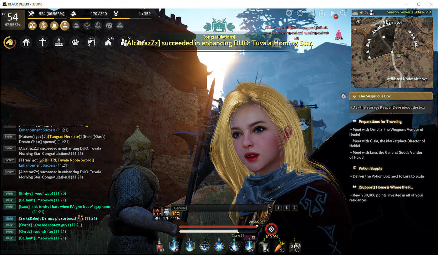 Black Desert Online Đôi nét về bộ kỹ năng Succession và Awakening của Nova