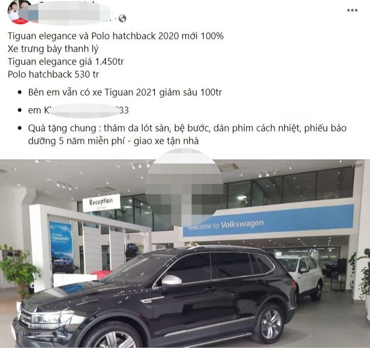 Volkswagen Tiguan 2020 cũ bảng giá bán 032023