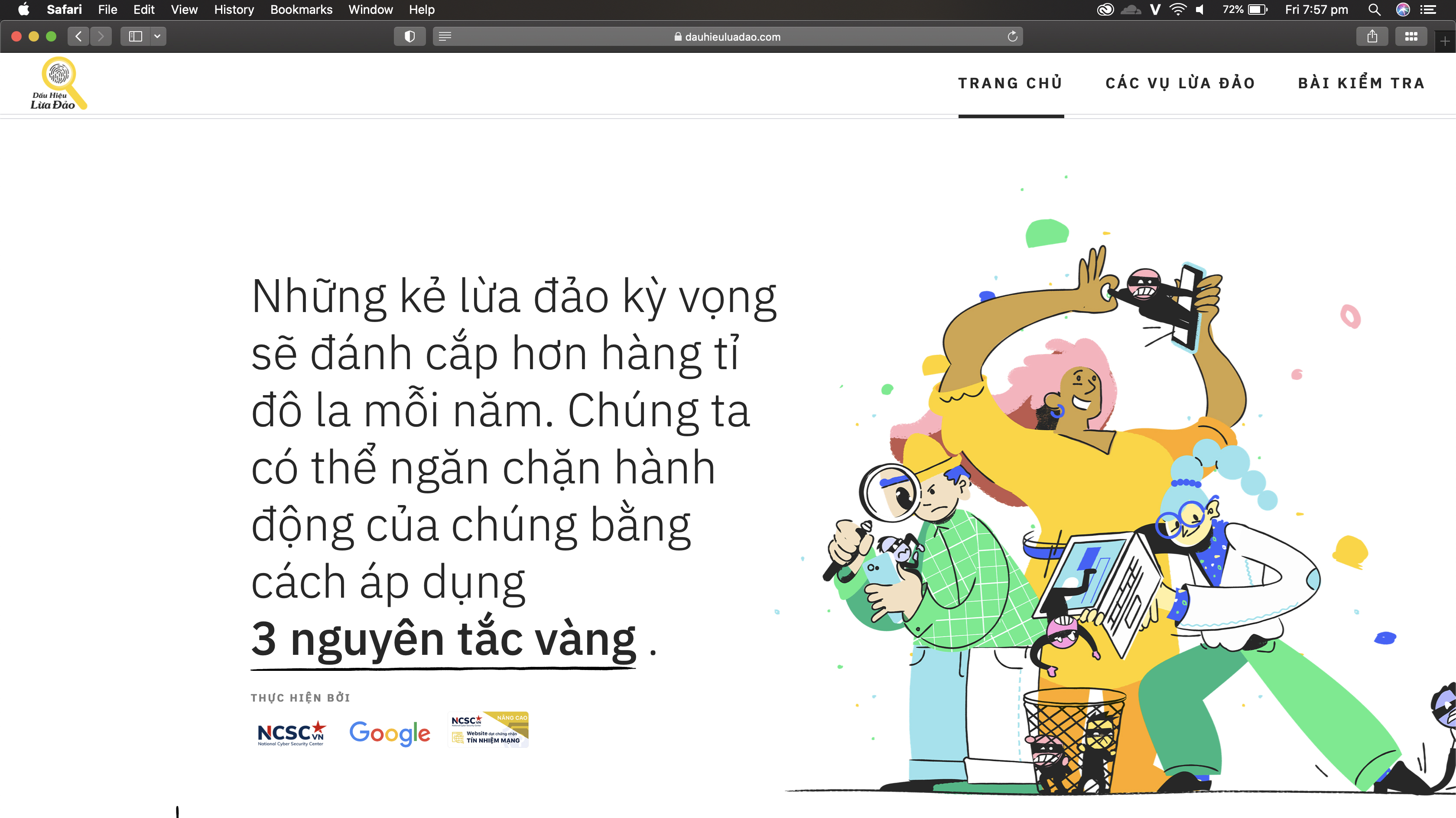 report website lừa đảo