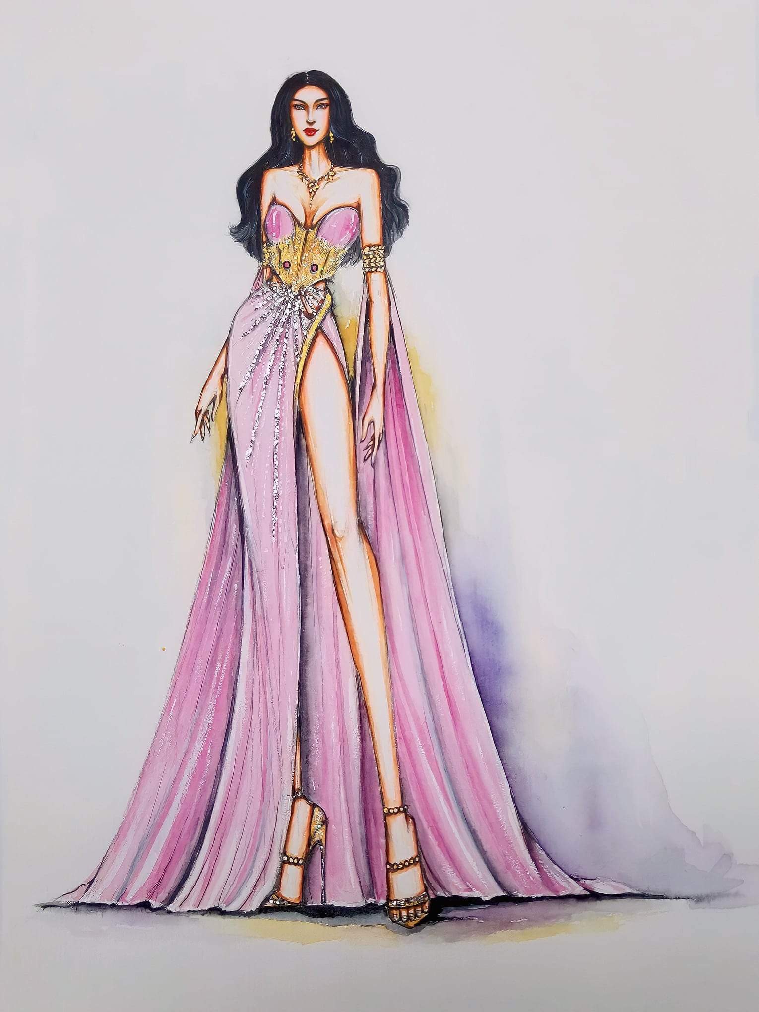 Bí ẩn chiếc đầm giúp Ngọc Châu chạm tay vương miện Hoa hậu: hóa ra cùng  công thức với Khánh Vân và H'Hen Niê