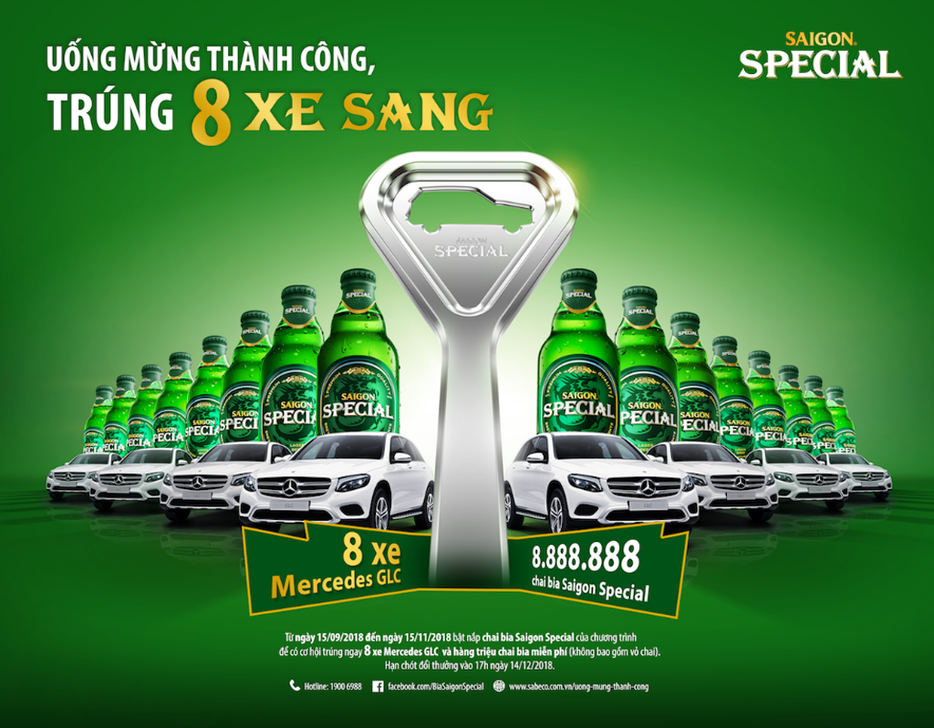 Chương Trình Khuyến Mại Lớn Nhất Của Bia Saigon Special Trao Thưởng Liên  Tiếp 4 Xe Sang